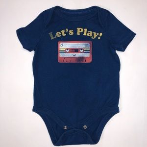 "Lets Play" baby onsie